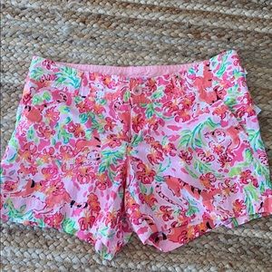 Lily Pulitzer size 6 Pink Tiger Shorts